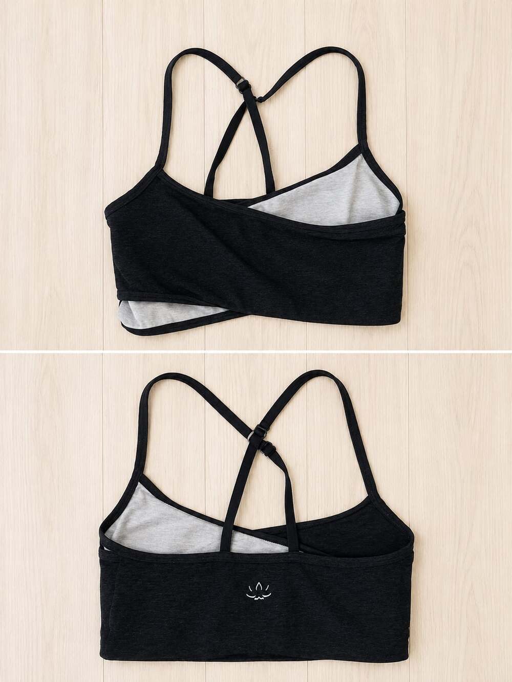 Beyond Yoga Spacedye Blocked At Your Leisure strappy back sports Bra women’s med